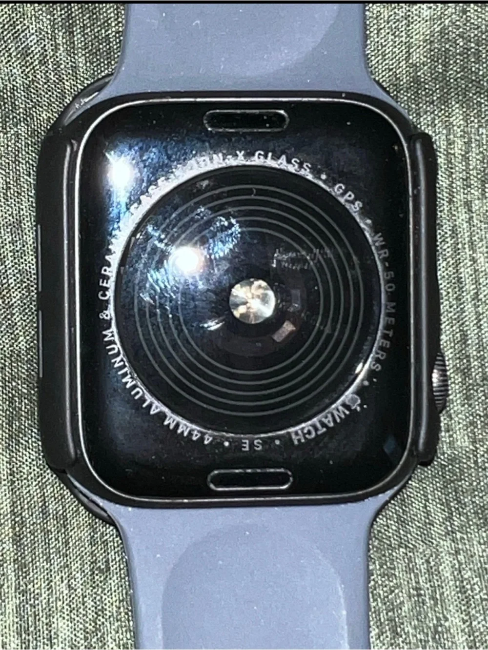 Apple Watch in black with black sport band